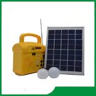 10w mini solar home lighting system / portable DC solar kits with radio, MP3, phone charger for camping
