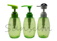 Green PETG Plastic Bottle with Lotion Pump for Shampoo and Shower Gel