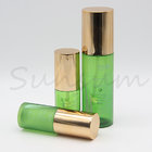 50ml 110ml Green Plastic Face Moisturizing Lotion Pump Bottle With Golden Cap