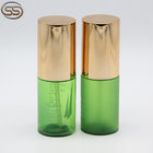 China Supplier 50ml Green Plastic Face Cream Lotion Pump Bottle With Golden Cap