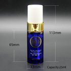 China Supplier 25ml Plastic PET Cosmetic Lotion Bottle with Golden Pump