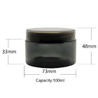 100ml Empty PET Plastic Cosmetic Cream Jar for Mask Container Use
