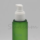 150ml Green Frosted Plastic Cosmetic Lotion Pump Bottle with Sliver Cap