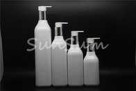 200ml 250ml 400ml 500ml Square Plastic Shampoo Bottle with Sliver Lotion Pump