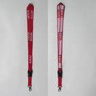 Woven Lanyard WVL-1, Double Polyester Lanyard with Woving your logo