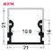AL2114 1.2m Aluminum led profile milky cover LED extrusion profiles LED profile for led light for shops supplier