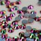Crystal AB HOTFIX Flat Back Rhinestone Strass Shimmer Jewelry Accessories Garment Fashion Women Bling Deco. supplier