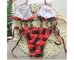 Meihuida Women Floral Padded Swimwear Sunflower Pineapple Monokini Bikinis Set supplier