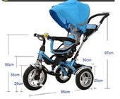 China baby pram with seat rotation tricycle for kids baby carriage