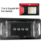 7 in 1 Console Controller Crystal Case with 4pcs extend cap for Switch