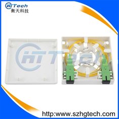 China 86 Type 2 Port Fiber Optic Faceplate With SC SM Fiber Optic Patch Cord supplier