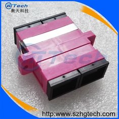 China Aqua Color SC Fiber Optic Adapter Simplex / Duplex supplier