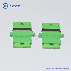 China Green Color Duplex SC APC Fiber Optic Adapter Singlemode supplier
