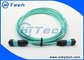 12 Fiber MTP / MPO - LC Fiber Optic Patch Cable OM3 Fiber Optical Cable supplier