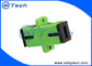 Green Color SC / APC Fiber Optic Adapter Simplex  Low Insert Loss supplier