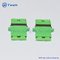 Green Color Duplex SC APC Fiber Optic Adapter Singlemode supplier