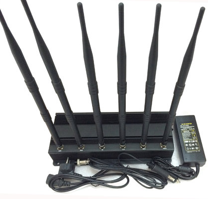 3G/4G High-power Cellphone Jammer with 6 Powerful Antenna (4G LTE + 4G Wimax)