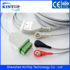 High quality Ge medical Dash pro 4000 Medical ECG cable with 3-leads, IEC snap electrodes, IEC, 11pin