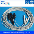 High quality Compatible ecg leads Holter lead wires EEG Cable with copper Tooth type clip for EEG Patient Monitor