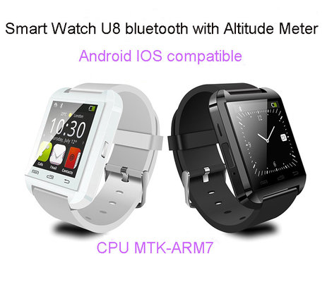 new Bluetooth U8 Smart Watch Wrist Watches U8 Altitude Meter DHL for android phones IOS