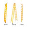 POWER fiberglass telescopic ladder and single sided plastic step FRP ladder and single sided plastic step FRP ladder supplier