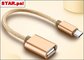 TC-15 USB To Type C Micro USB Data Transfer Cable , OTG Mobile Phone USB Cable supplier