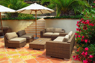 Outdoor Wicker Furniture, Rattan Garden Furniture, Patio Sofa with Parasol, Umbrella