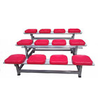 Outdoor anti aging 3 Row Portable Bleachers Grandstand Retractable Bleacher Seating