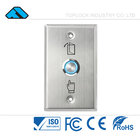 Led Indiction Stainless Steel Electrical Door Push Button Switch In Building Security System