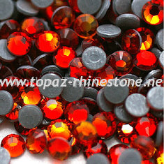 Hyacinth/Orange color hot fix rhinestone and crystals for hot fix motif