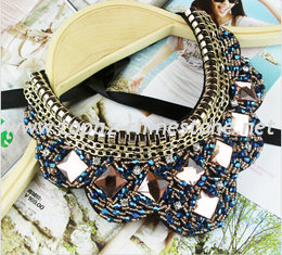 TP-N1 Jewelry Rhinestone Bead statement necklace Jewelry Necklace for Costume
