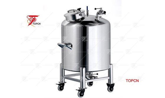 Square Stainless Steel Storage Tank For Food, Movable Pressure Storage Tank