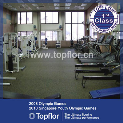 China Exercise Flooring Rubber Flooring for Weight Room supplier
