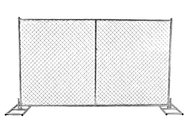 Portable 6'x10' chain link temporary fencing panels 60mm x 60mm mesh and 12 gauge wire diameter