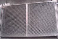 6x10 foot temporary chain link fence panels vertical brace 2.25 x 2.25 inch mesh 60mm x 60mm x 3.00mm diameter