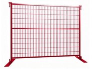 CA temporary construction fence panels 6ft x 10ft length with steel base