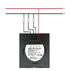 EU Standard 3 gang waterproof toughened glass touch panel wall switch,Wireless RF433 light switch with adjusta