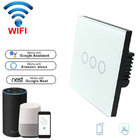 Wifi Light Switch For Mobile APP Remote Control touch switch white 1 Gang EU Standard
