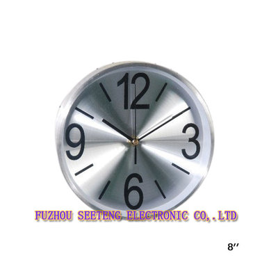 China Silver high quality  new design round shape  wall clock models supplier