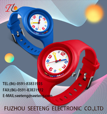 China wholesale children watches colorful silicone watch gift watch for promotion fashion watches Multicolor strap custom logo supplier