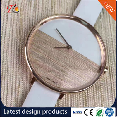 China Wholesale Ladies Wrist Watch PU Band/Strap Alloy Case Fashion Watch Custom Logo Simple Style Round Dial supplier