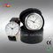 Elegant classic travel PU leather desk clock and watch gift set for promotion supplier