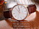 Brand high quality  Men's analog watch with  stainless steel case and pu leather band supplier