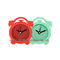 Simple clean design single color available safety plastic material for desktop alarm clock supplier