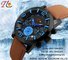 PU leather strap  with alloy case sports watch suitable for climing and  skiing supplier