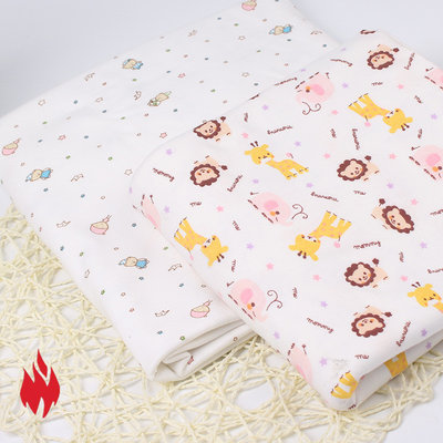 China Fire retardant fabric for children night gowns, permanently FR and washable, 100% polyester FR fiber supplier