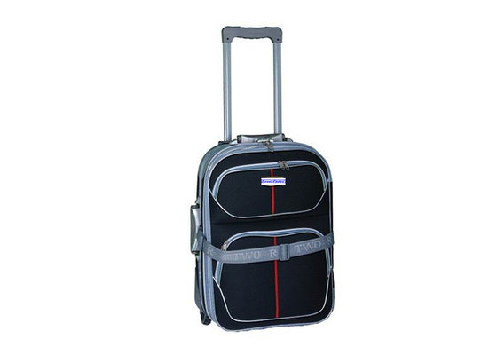 China Black Iron Trolley 3 Pcs 8 Wheel Luggage Suitcase With Normal Combination Lock supplier