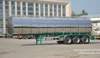 304 Stainless steel water milk  tanker trailer Stainless Steel Tanker Trailer For Milk and Edible oil App:8615271357675