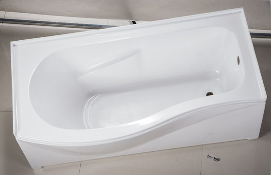 China cUPC skirted acrylic bathtub three sides tile flange 4mm pure acrylic sheet supplier
