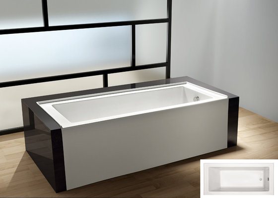 China cUPC skirted acrylic small bathtub 3 sides tile flange 4mm pure acrylic sheet supplier